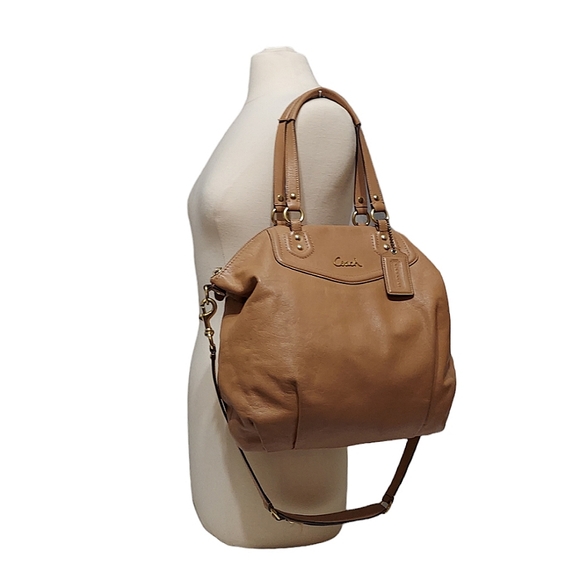 Coach Handbags - Coach Madison Ashley Leather Shoulder Satchel